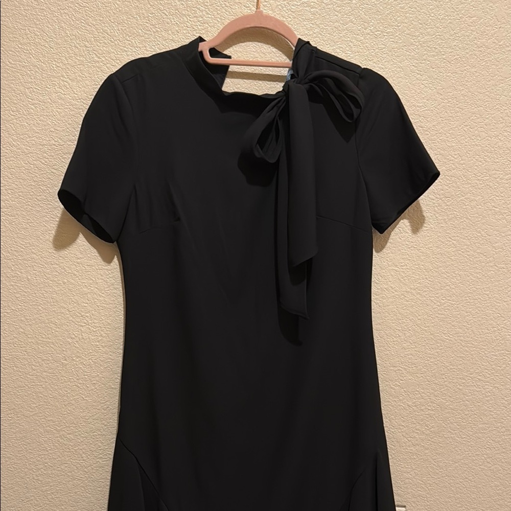 CeCe Black Dress with Shoulder Bow